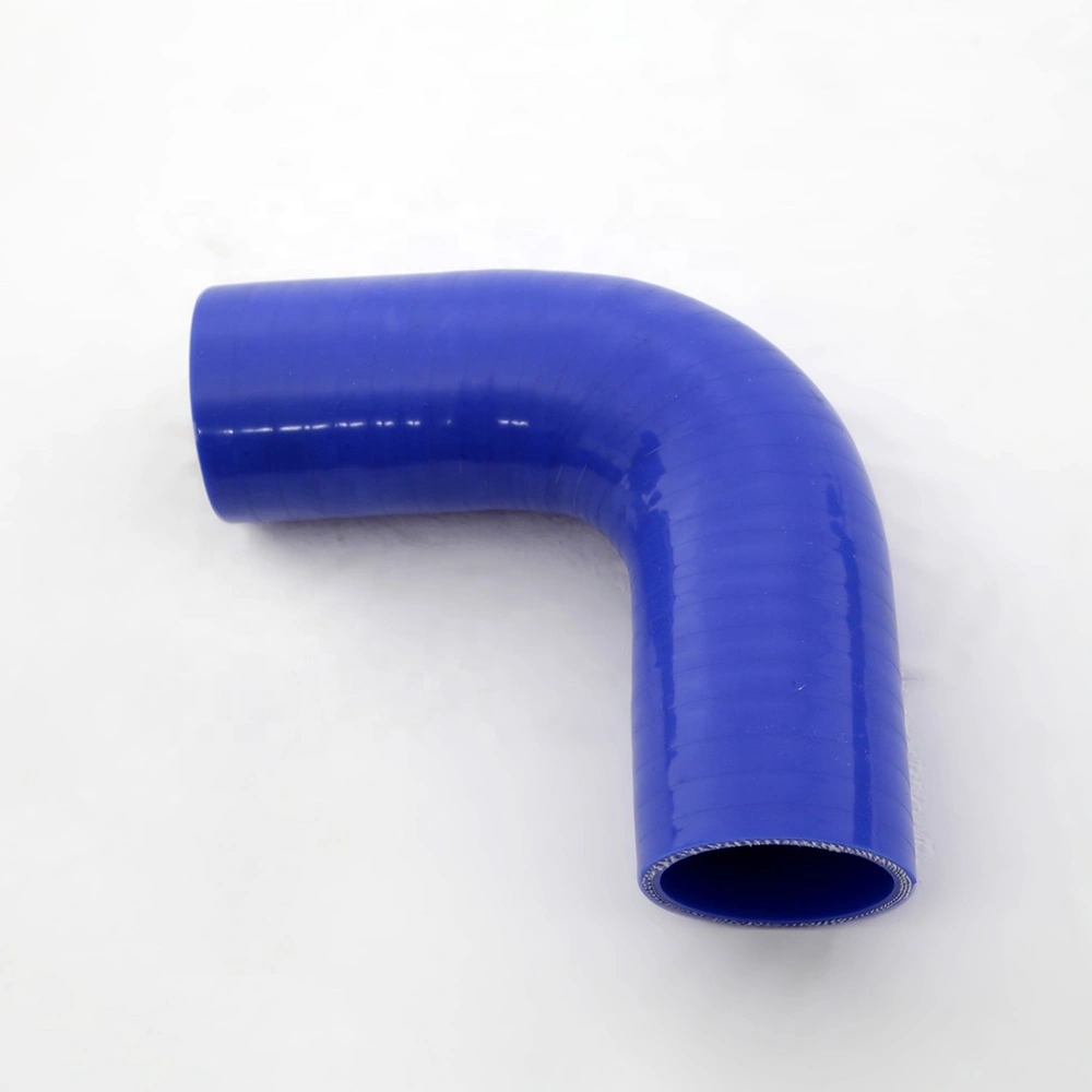 بايشون - خرطوم سيليكون بزاوية 90 درجة، أنبوب توربو أزرق مخصص للسيارات مقاس 1 بوصة 1
