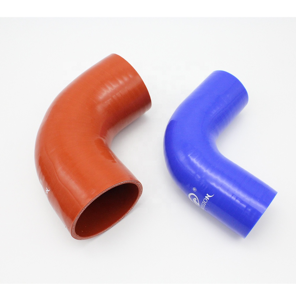 بايشون - خرطوم سيليكون بزاوية 90 درجة، أنبوب توربو أزرق مخصص للسيارات مقاس 1 بوصة 9