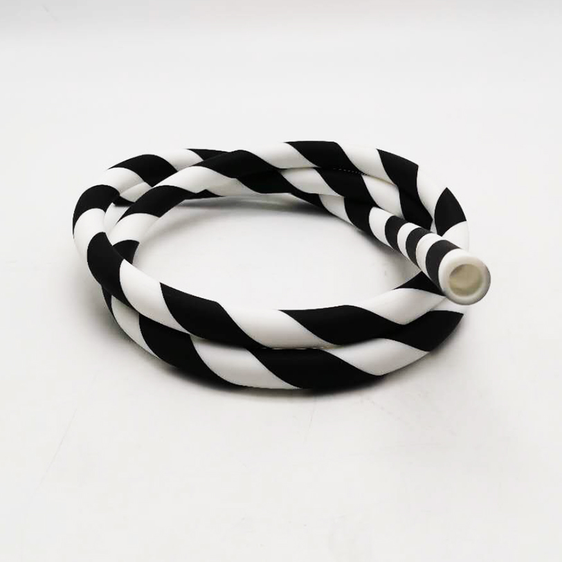 Paishun - High Quality Carbon Style With Pattern Soft Touch Silicone Carbon Hookah Hose Hookah Silicone Hose 18