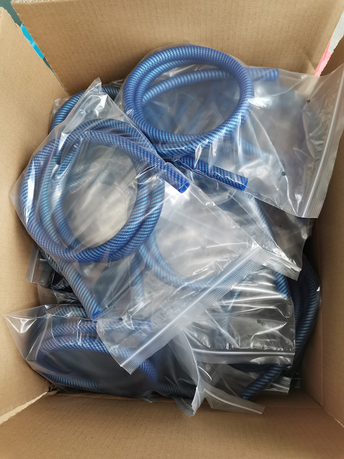 Paishun - High Quality Carbon Style With Pattern Soft Touch Silicone Carbon Hookah Hose Hookah Silicone Hose 27