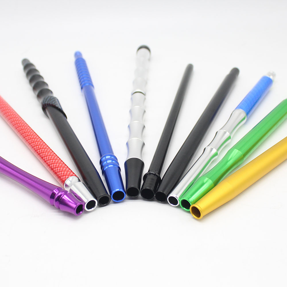 Paishun - Sample Available Hookah Smoking Soft Touch Matte Hookah Hose Aluminum Handle Set Hookah Silicone Hose 9