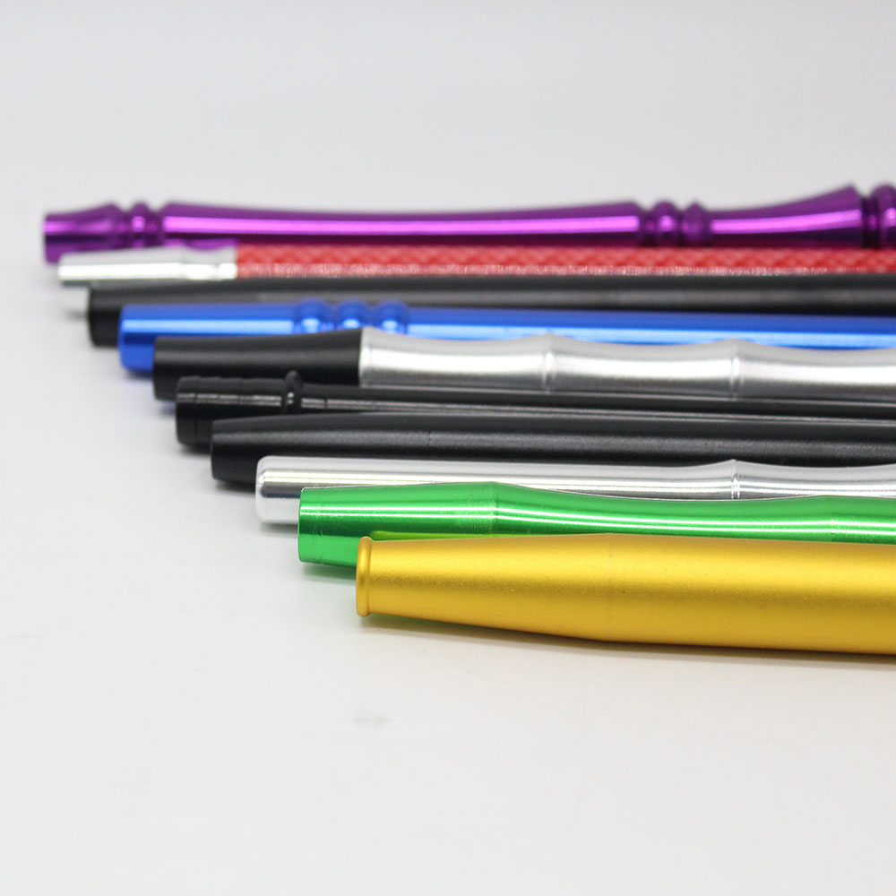 Paishun - Sample Available Hookah Smoking Soft Touch Matte Hookah Hose Aluminum Handle Set Hookah Silicone Hose 11