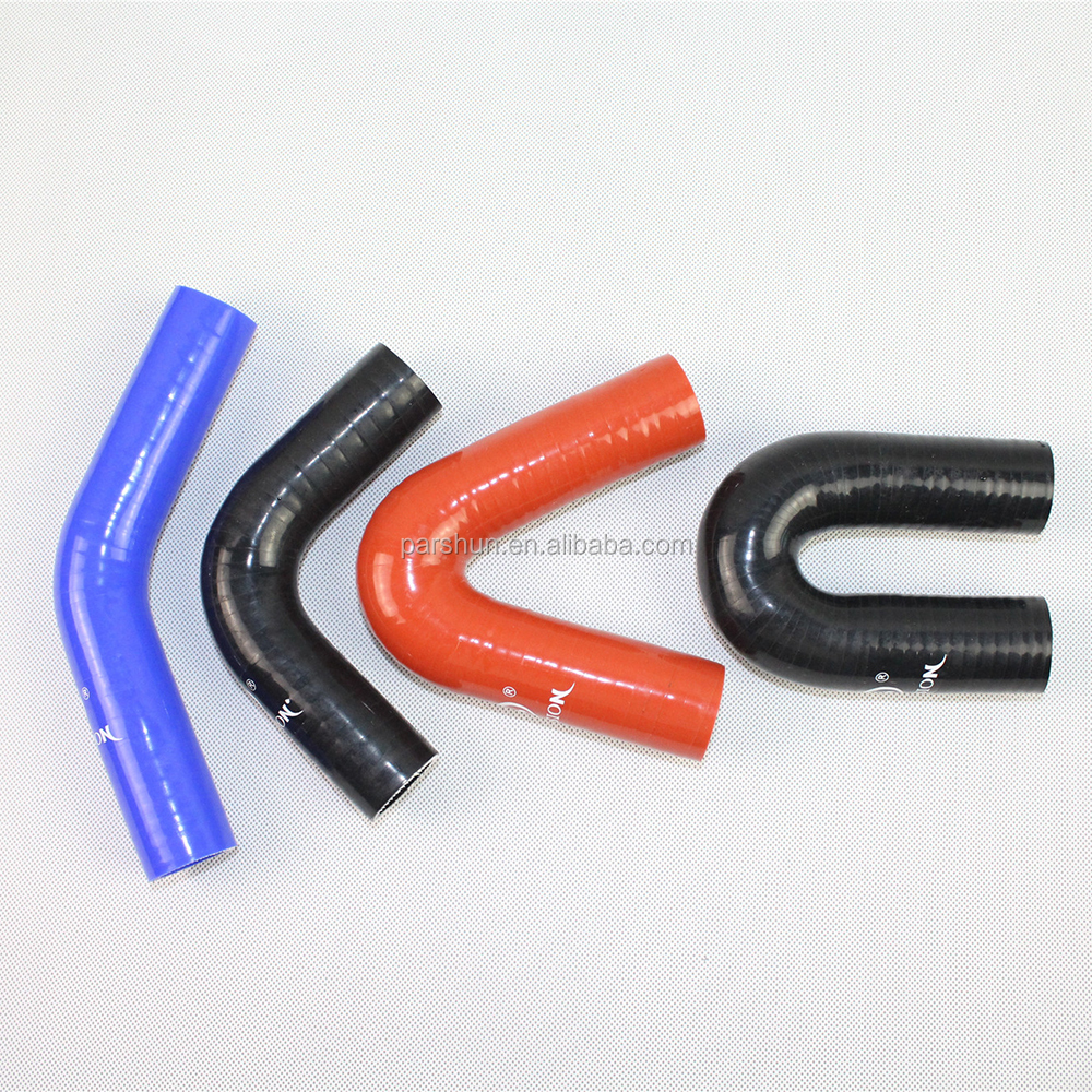 Paishun - 135 Degree Elbow Pipe Blue/Black Flexible Intercooler Silicone Hose 135 Degree Elbow Hose 25