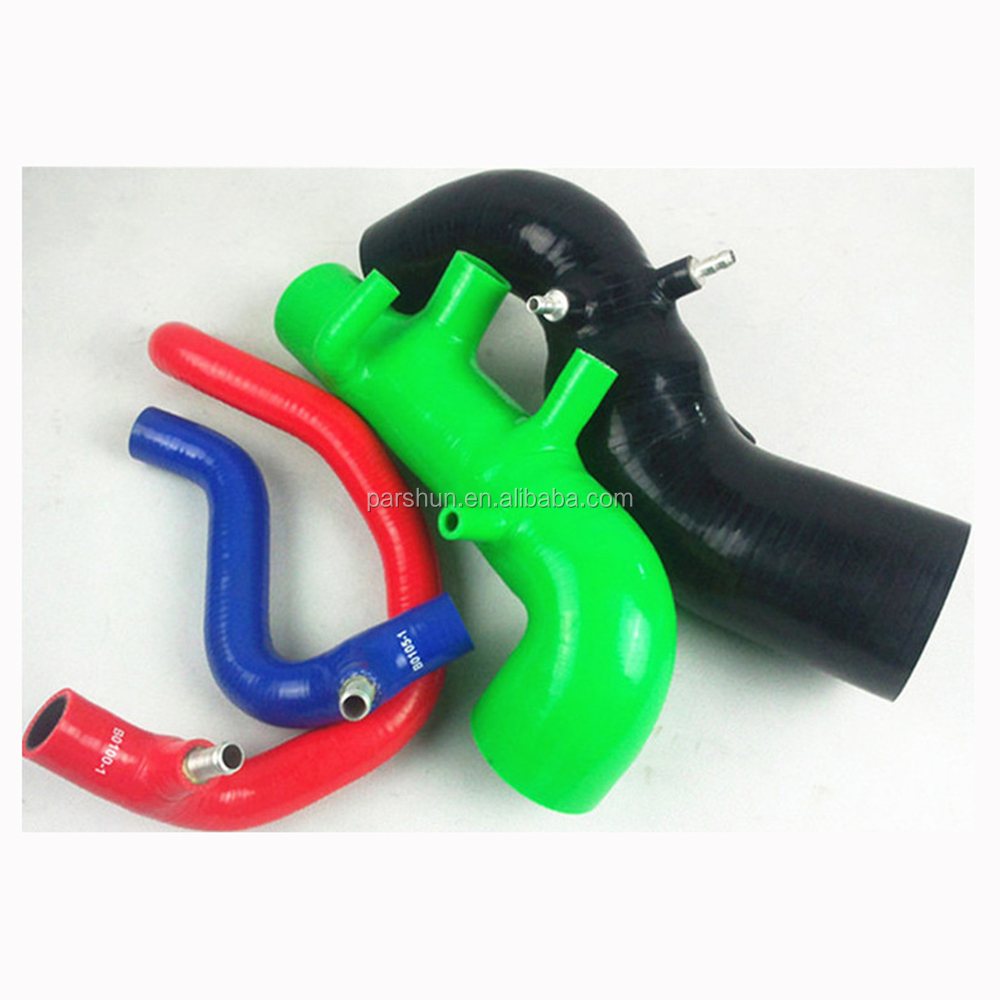 Paishun - 135 Degree Elbow Pipe Blue/Black Flexible Intercooler Silicone Hose 135 Degree Elbow Hose 26