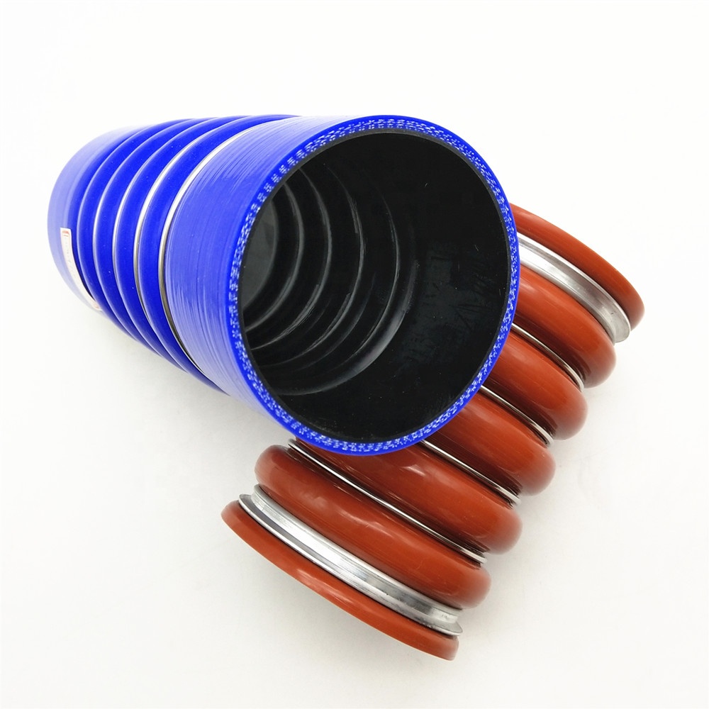 Paishun - ท่อซิลิโคนแบบโค้งงอสำหรับรถบรรทุก หุ้มด้วยผ้า ทนความร้อน ท่อตรง 12