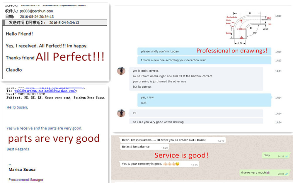 Paishun - High Temp Reinforced 45/30 Degree Coupler 3/8 inch Elbow Silicone Hoses 0.8Mpa Burst Pressure Pipe Silicone Rubber hose 9