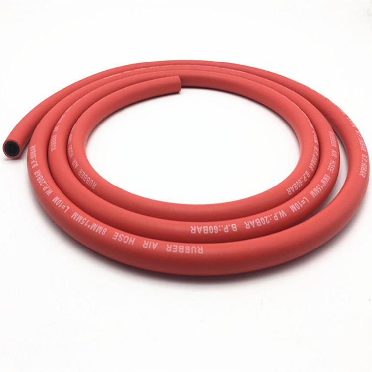 Paishun - High Tensile W.P300psi Red Air Compressor Hose Reel Rubber Air/ Water Hose 10
