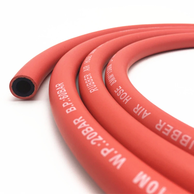 Paishun - High Tensile W.P300psi Red Air Compressor Hose Reel Rubber Air/ Water Hose 1