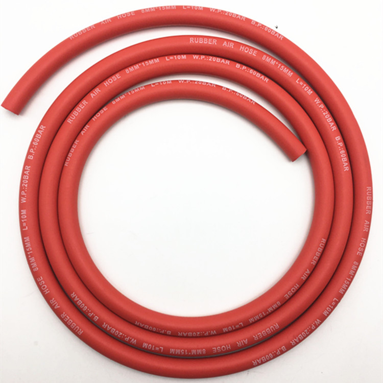 Paishun - High Tensile W.P300psi Red Air Compressor Hose Reel Rubber Air/ Water Hose 9