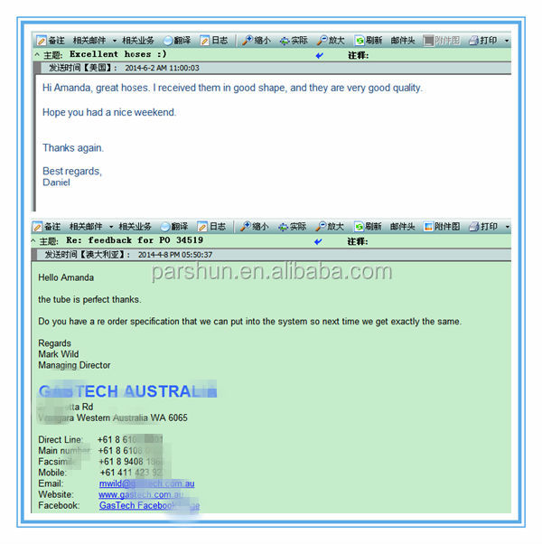 Paishun - ID 3/8 ID 1/2 Red Blue Rubber Push Lock hose For Fuel Gasoline Fuel Oil Hose 8