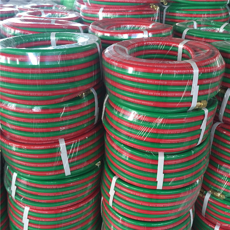 Paishun - ISO3821 Flexible 6mm Inert Single Rubber Gas Welding Oxygen Hose Single Welding Hose 15