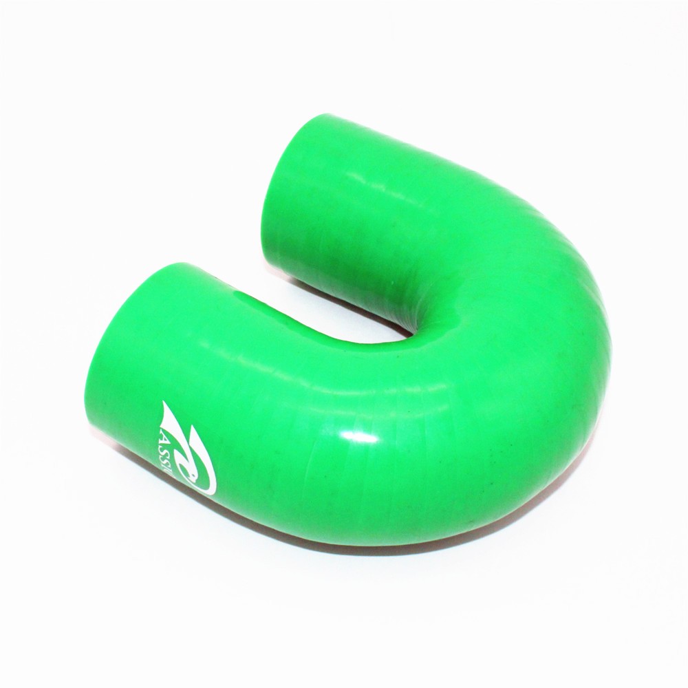 Paishun - 4" binnendiameter met 6" lengte, rode stoffen CAC-slang met bult, rechte siliconenslang met bult 17