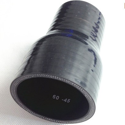 Paishun - 4" binnendiameter met 6" lengte, rode stoffen CAC-slang met bult, rechte siliconenslang met bult 24