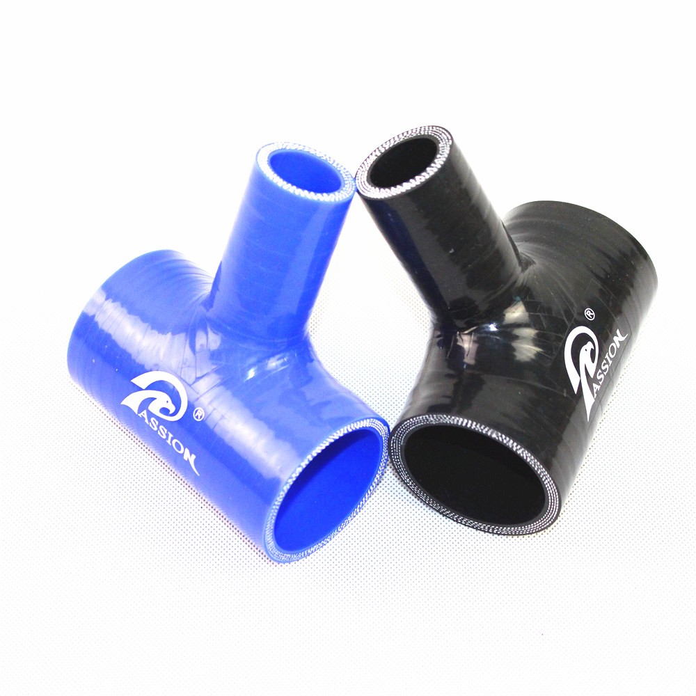 Paishun - 4" binnendiameter met 6" lengte, rode stoffen CAC-slang met bult, rechte siliconenslang met bult 20