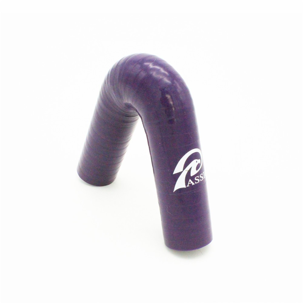 Paishun - 4" binnendiameter met 6" lengte, rode stoffen CAC-slang met bult, rechte siliconenslang met bult 16