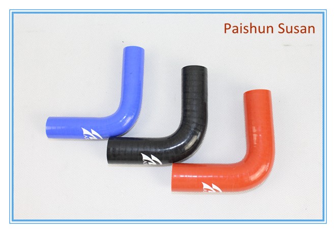 Paishun - Engine Cooling System High Temp Silicone Hose 90 Degree Elbow Hose Silicone Rubber Hose 8