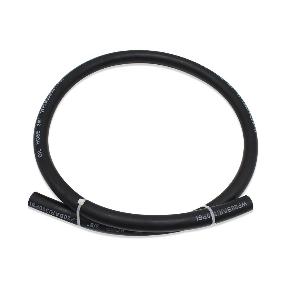 Paishun - Black Smooth NBR Flexible Hose 20 Bar 300 PSI Petrol Oil Pipe Hose Gasoline Fuel Oil Hose 1