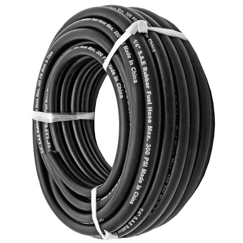 Paishun - 300 psi Middle Pressure Black Smooth NBR Resistant Petrol Fuel Line Pipe Hose Reel Gasoline Fuel Oil Hose 1