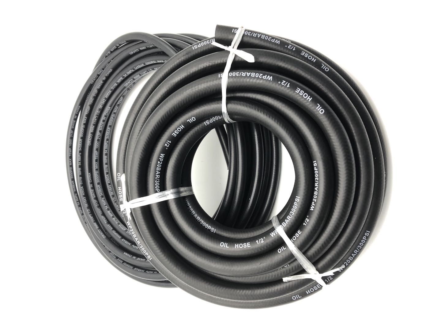 Paishun - Flexible Middle Pressure 300 PSI 20 BAR 3/8 10mm Gasoline Fuel Hose Gasoline Fuel Oil Hose 8
