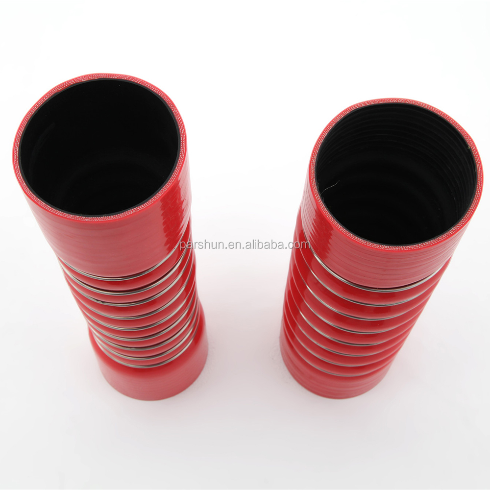 Paishun - Ring Reinforced Silicone Pipe Red OEM 8196320-0168 Heavy Truck Hose Silicone / Rubber OEM Hose 9