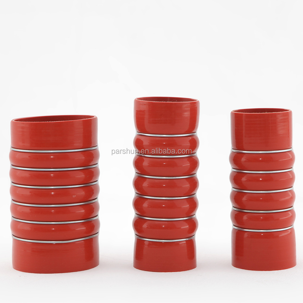 Paishun - Ring Reinforced Silicone Pipe Red OEM 8196320-0168 Heavy Truck Hose Silicone / Rubber OEM Hose 11