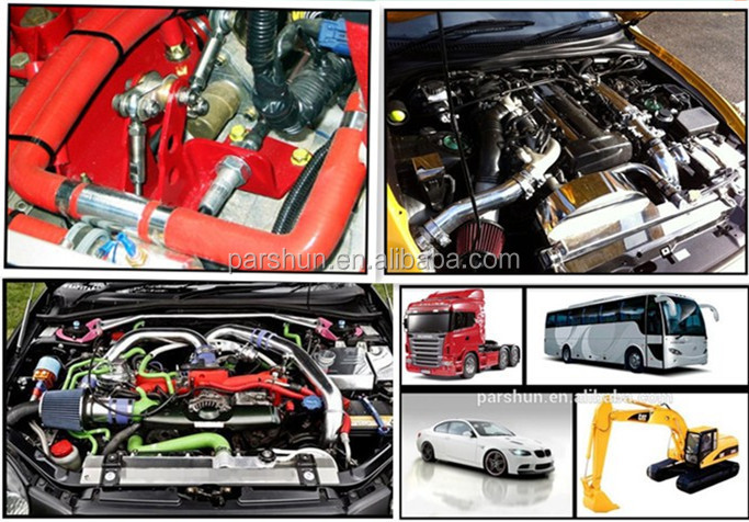 Black Automotive Bending Radiator AEM/ACM/EPDM Rubber Heat Resistant Hose