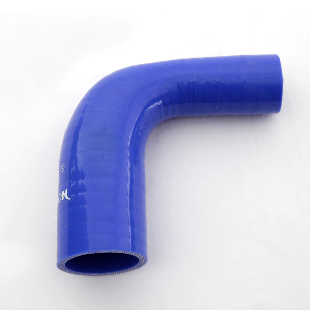 Paishun - 135 Degree Elbow Pipe Blue/Black Flexible Intercooler Silicone Hose 135 Degree Elbow Hose 8