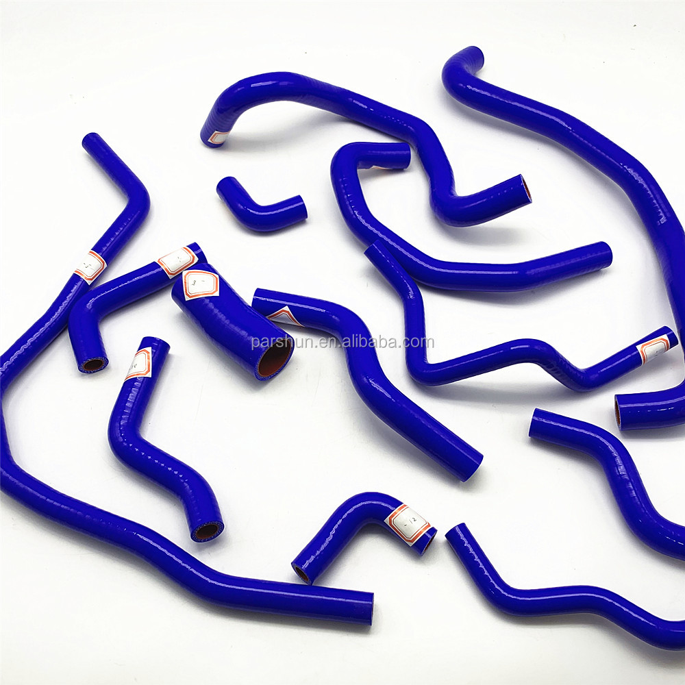 Paishun - Blue Radiator/Turbo Pipe Custom Hose Flexible Silicone Hose Silicone Kits for Car Silicone Hose Kits 11