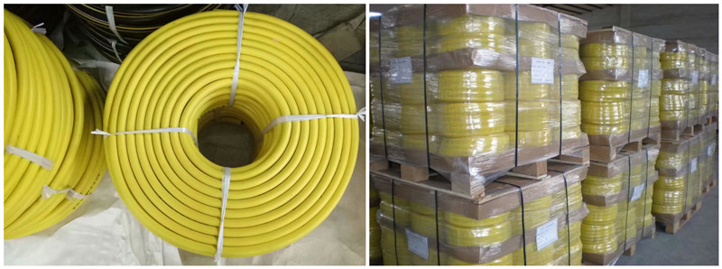 Paishun - 20 BAR 300 PSI Rubber Air Hose / Jackhammer Hose Air Fluid Hose Assembly 9