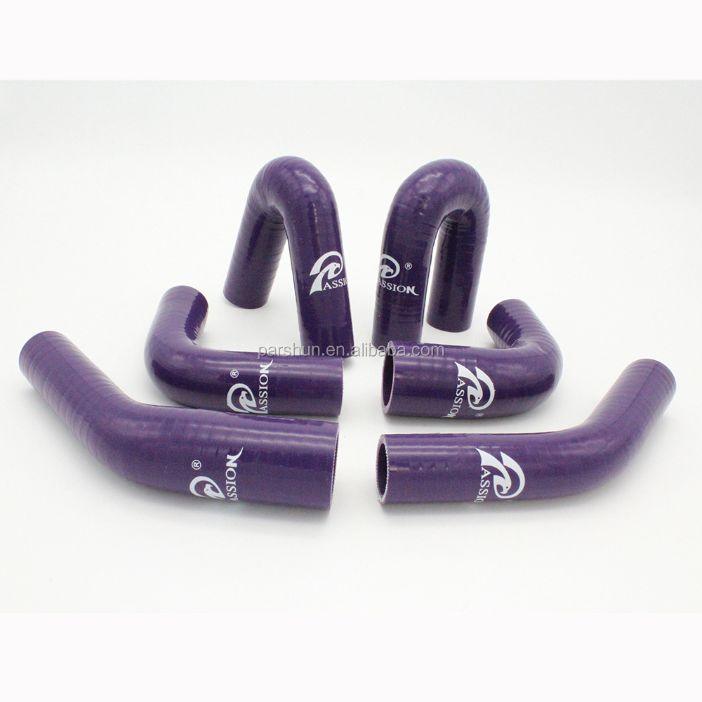 Paishun - Elbow Black/Red/Green/Purple Silicone Couple Car Accessories Parts High Temrerature Silicone Hose Kits Silicone Hose Kits 8