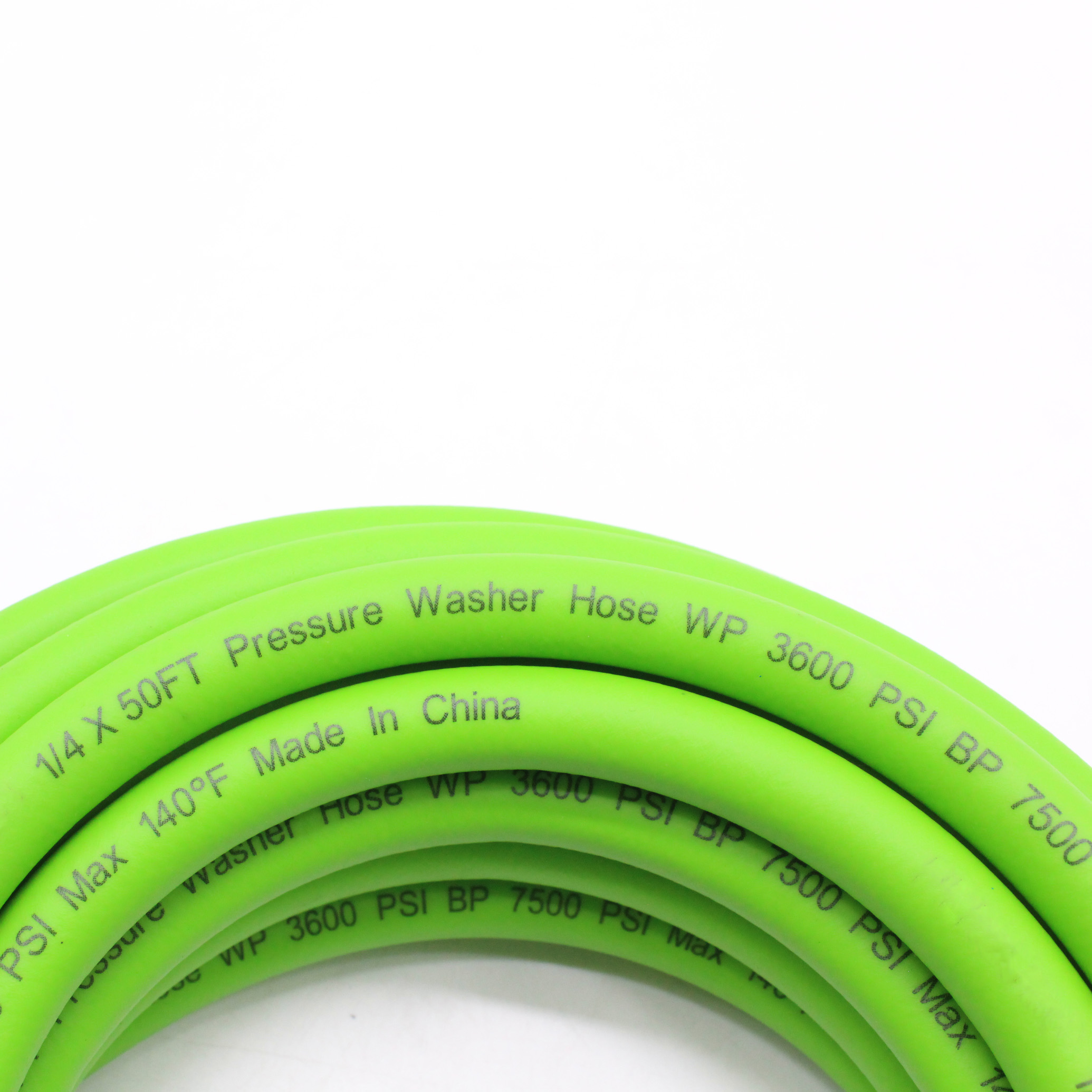 Paishun - 1/4 inch 50ft Wink Resistant High Pressure Car Power Washer Hose with M22x1.5 Connectors Pressure Washer Hose 7