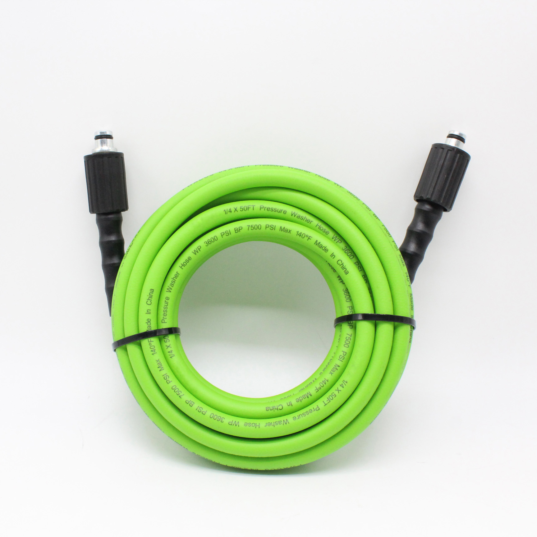 Paishun - 1/4 inch 50ft Wink Resistant High Pressure Car Power Washer Hose with M22x1.5 Connectors Pressure Washer Hose 9