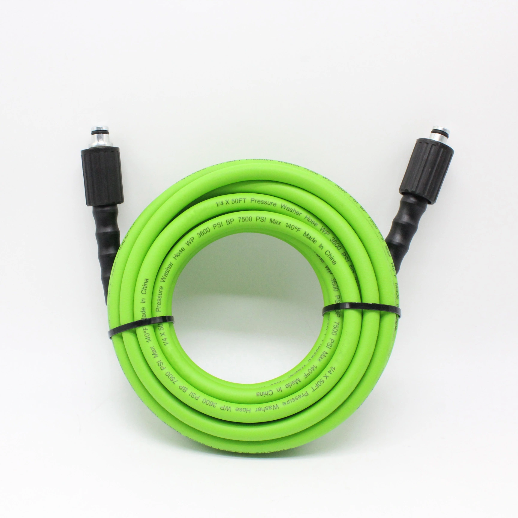 Paishun - 1/4 3600 PSI High Pressure Car Wash Water Hose with M22x1.5 Fittings Pressure Washer Hose 1