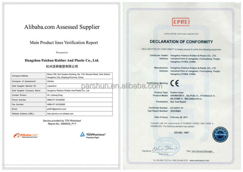 EPDM Material Washing Machine Inlet Hose Pipe