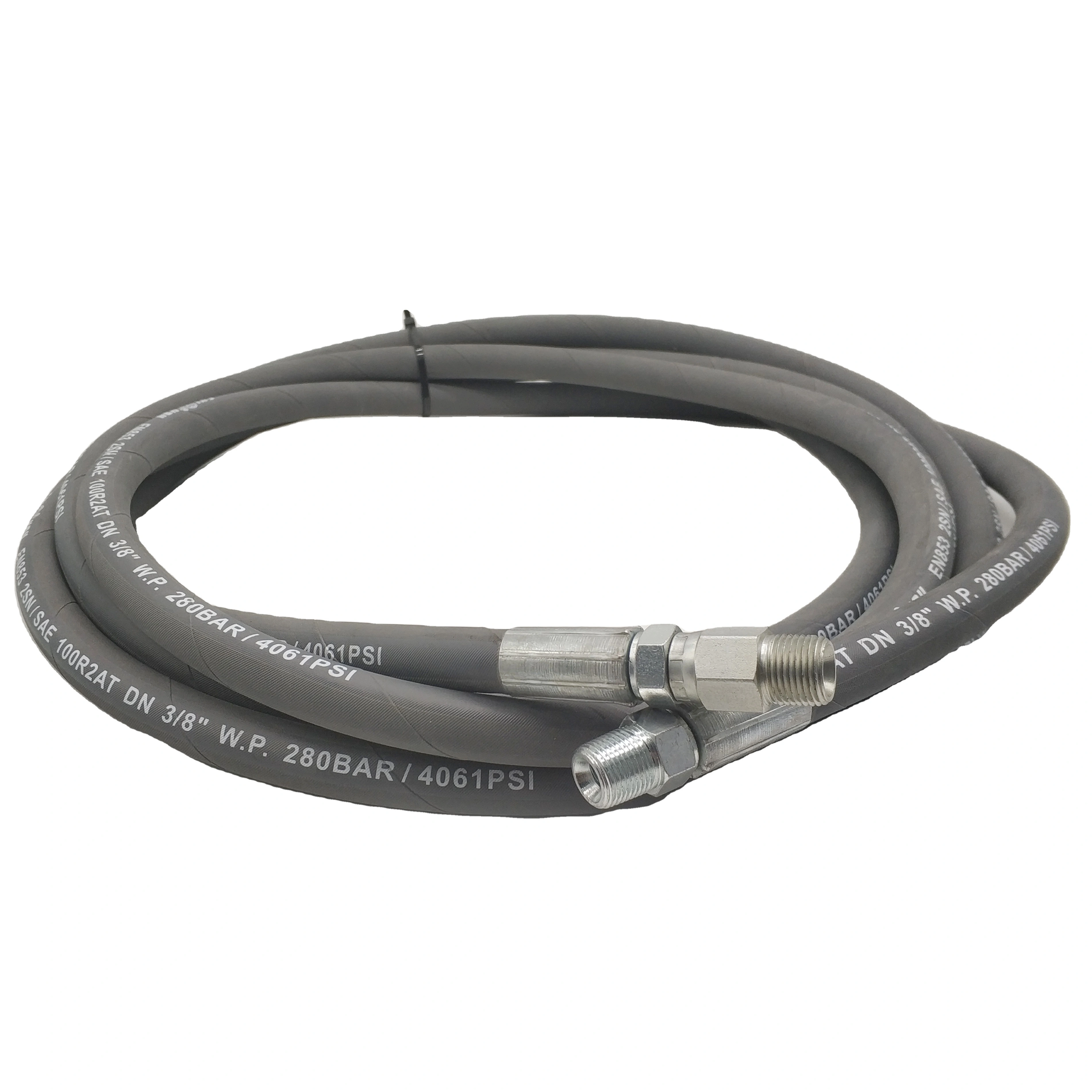 Paishun - Gray Color 1/4 Pressure Washer Hose 400bar With NPT Fittings Pressure Washer Hose 1