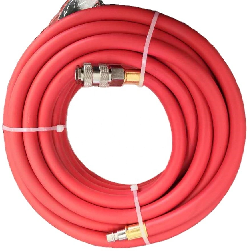 Paishun - 8 X 15 MM Rubber Compressed Air Hose TUYAU With Euro Quick Release Coupling for UK Market Air Fluid Hose Assembly 1