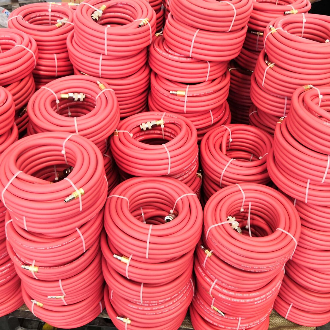 Paishun - 8 X 15 MM Rubber Compressed Air Hose TUYAU With Euro Quick Release Coupling for UK Market Air Fluid Hose Assembly 11