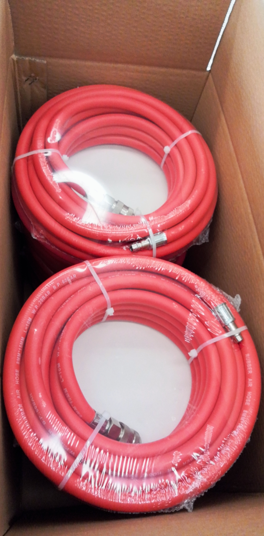 Paishun - 8 X 15 MM Rubber Compressed Air Hose TUYAU With Euro Quick Release Coupling for UK Market Air Fluid Hose Assembly 13