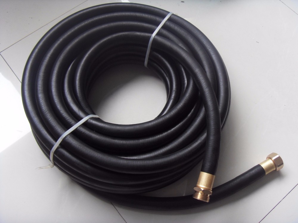 3/4" Inch Rubber Garden Water Hose with Male and Female Connectors