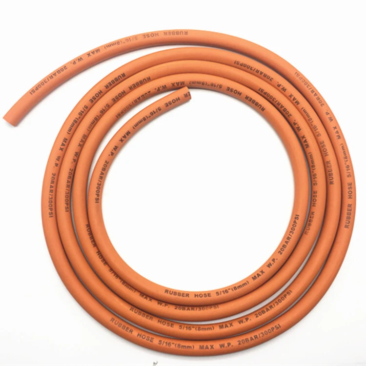 Paishun - Orange Color Oil Resistant Propane Burner Natural LPG Gas Rubber Hose More Others 1