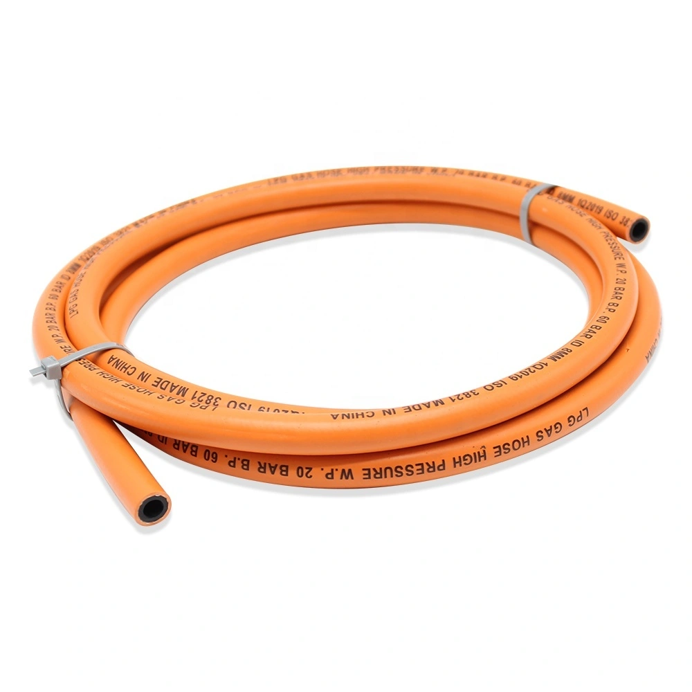 Paishun - 3/16 BS EN559 Orange Flexible Natural Gas Hose Pipe Propane/ LPG gas Hose 1
