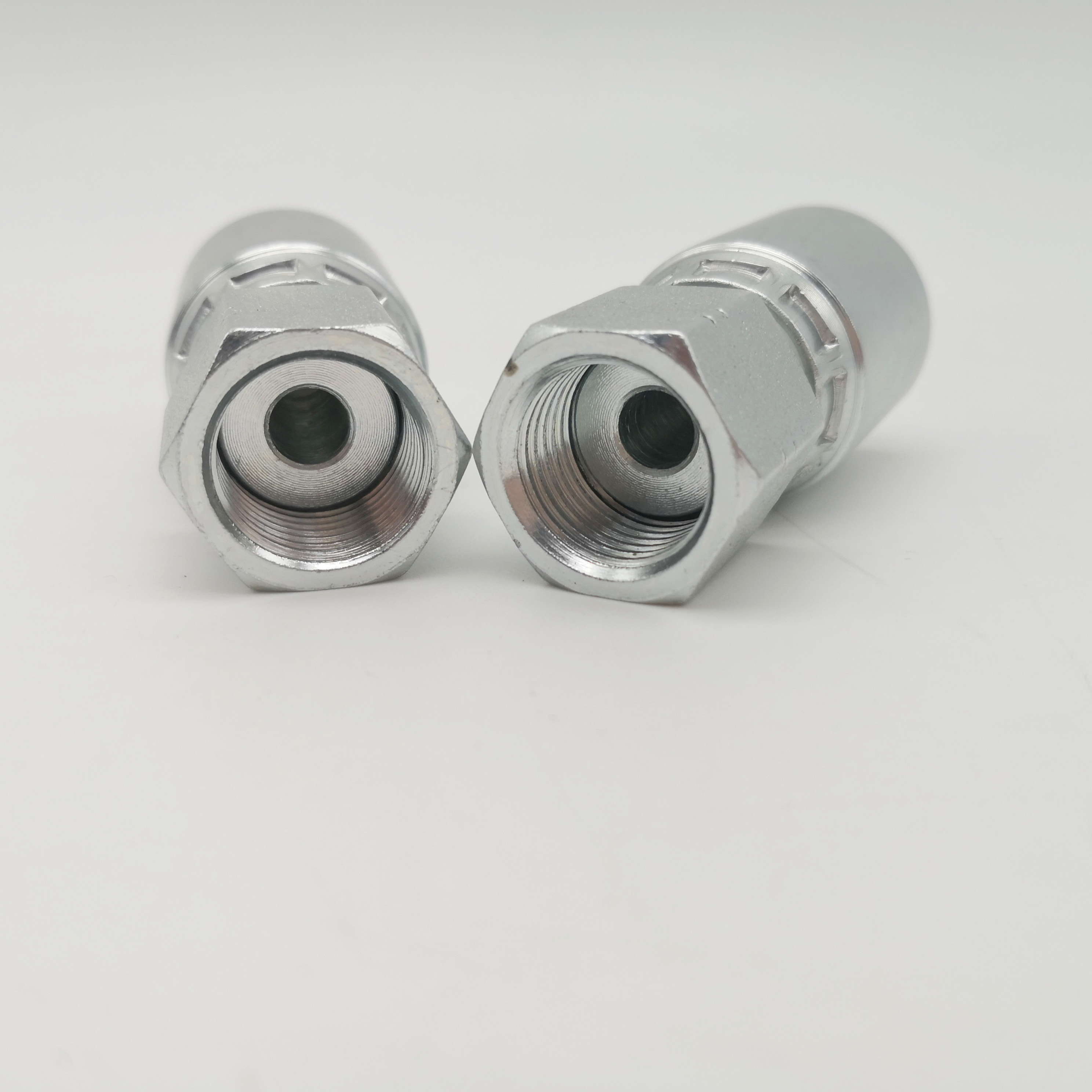 Paishun - 3/8 ORFS Female Flat Face One Piece Hydraulic Pump Fitting Nipple Connector NPT 8