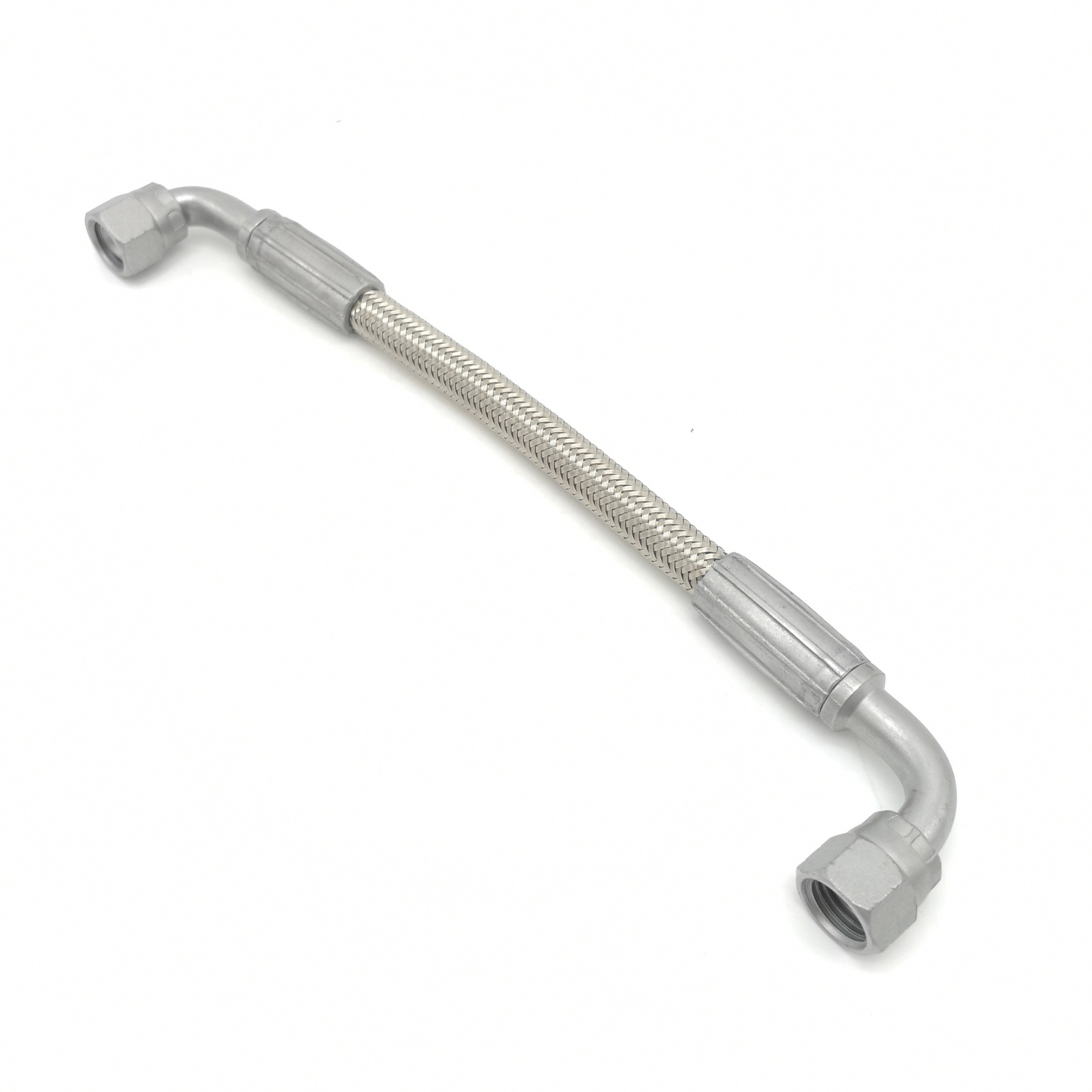 Paishun - High Temperature Clear Tube PTFE Stainless Steel Braided Hose SS PTFE Smooth Hose 12