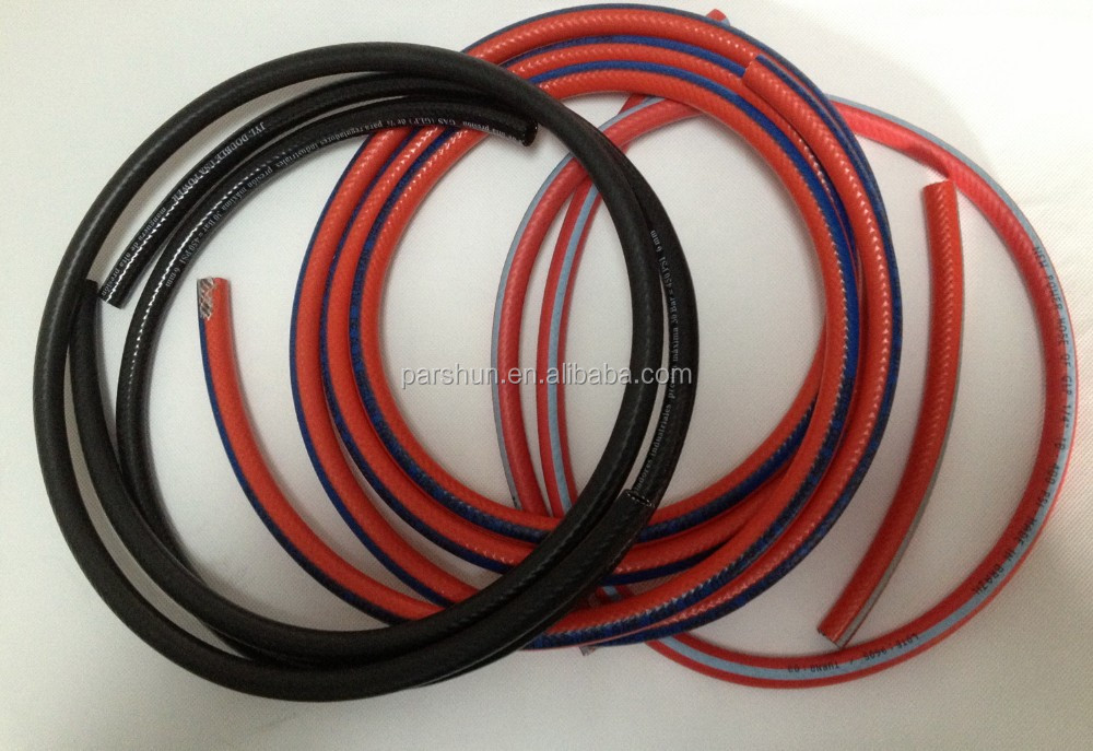 6MM ISO9001 Certified Orange Black Color PVC Air/Gas Hose for Gas Oven