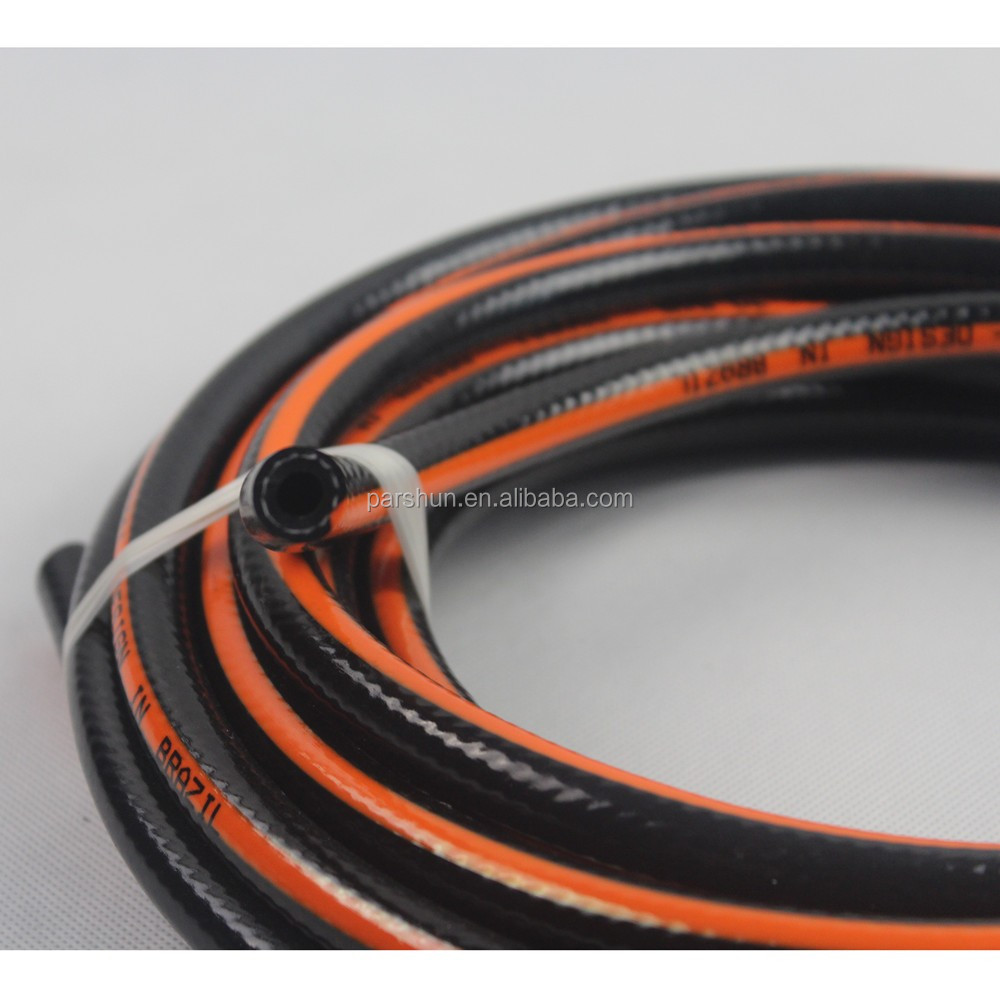 6MM ISO9001 Certified Orange Black Color PVC Air/Gas Hose for Gas Oven