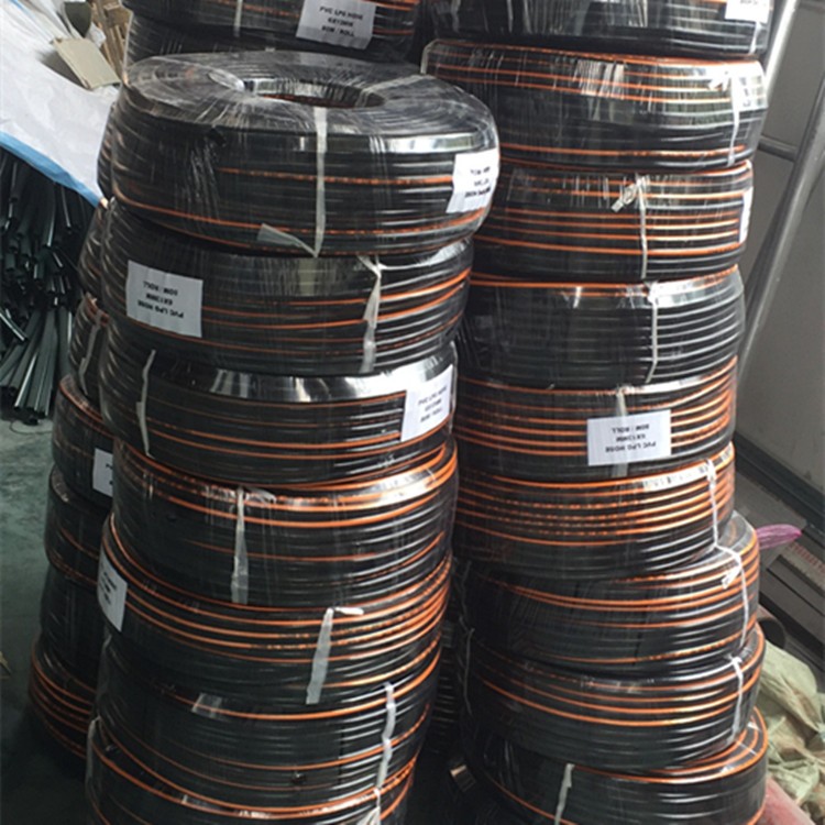 6MM ISO9001 Certified Orange Black Color PVC Air/Gas Hose for Gas Oven