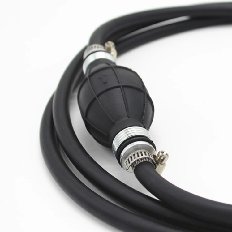 Paishun - Fuel Line Hose Assembly With Manual Bulb For Outboard Boat Motor Engine Gasoline Fuel Oil Hose 1