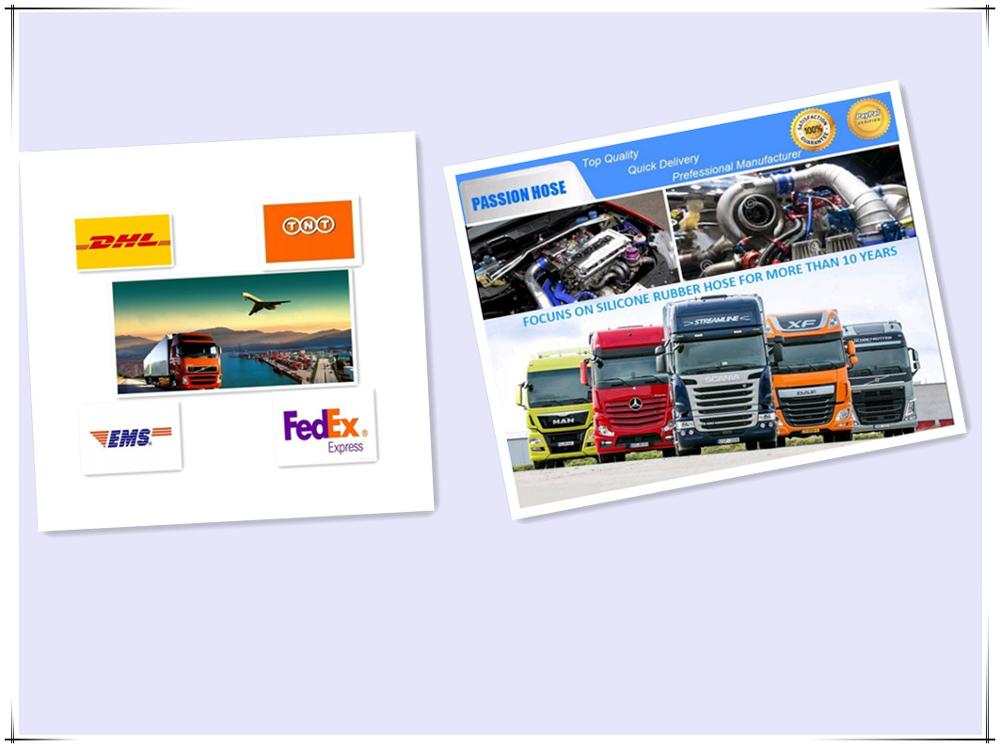 High Performance 4-Ply Polyester 90 Degree Elbow Reinforced Silicon Tube For Truck