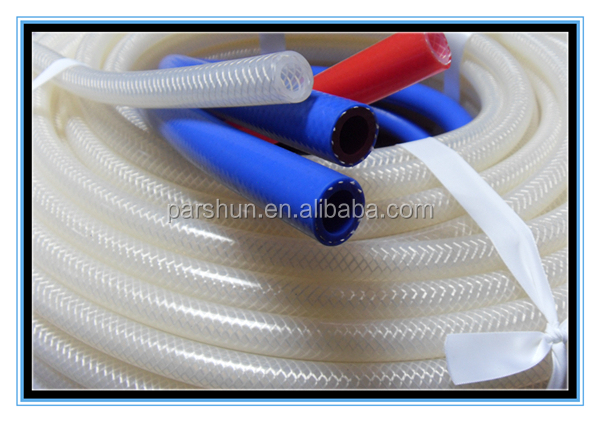 Paishun - Transparent High Pressure Braided Silicon Hose Silicone Heater Hose / Braided Silicone Hose 9