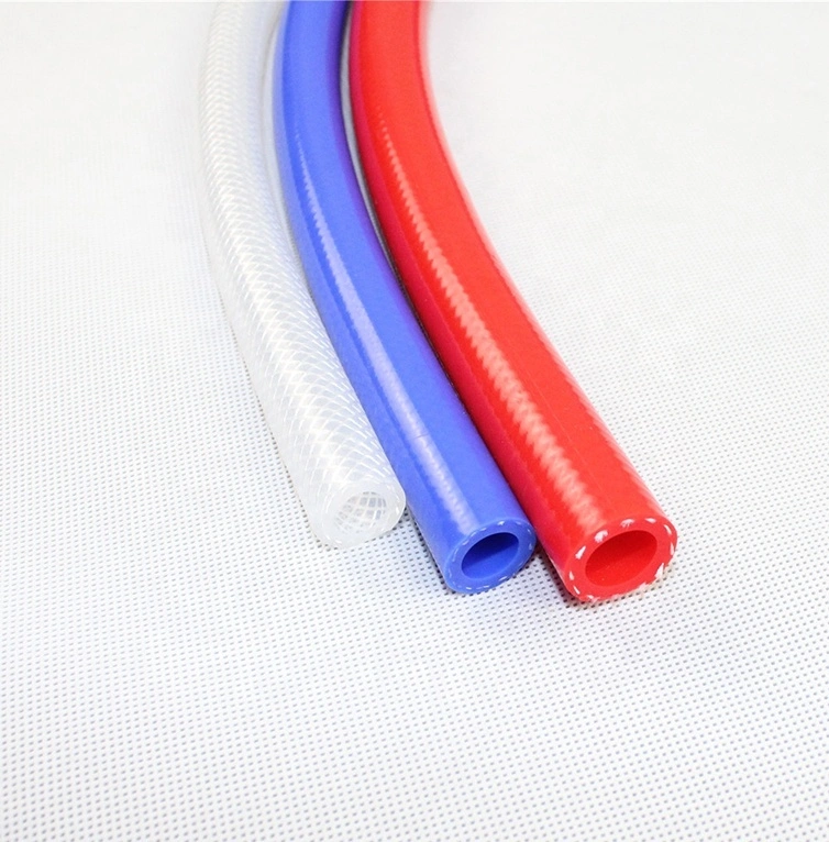 Paishun - RoHS & Reach Certified Safe Transparent Braided Silicone Rubber Hose Silicone Heater Hose / Braided Silicone Hose 1